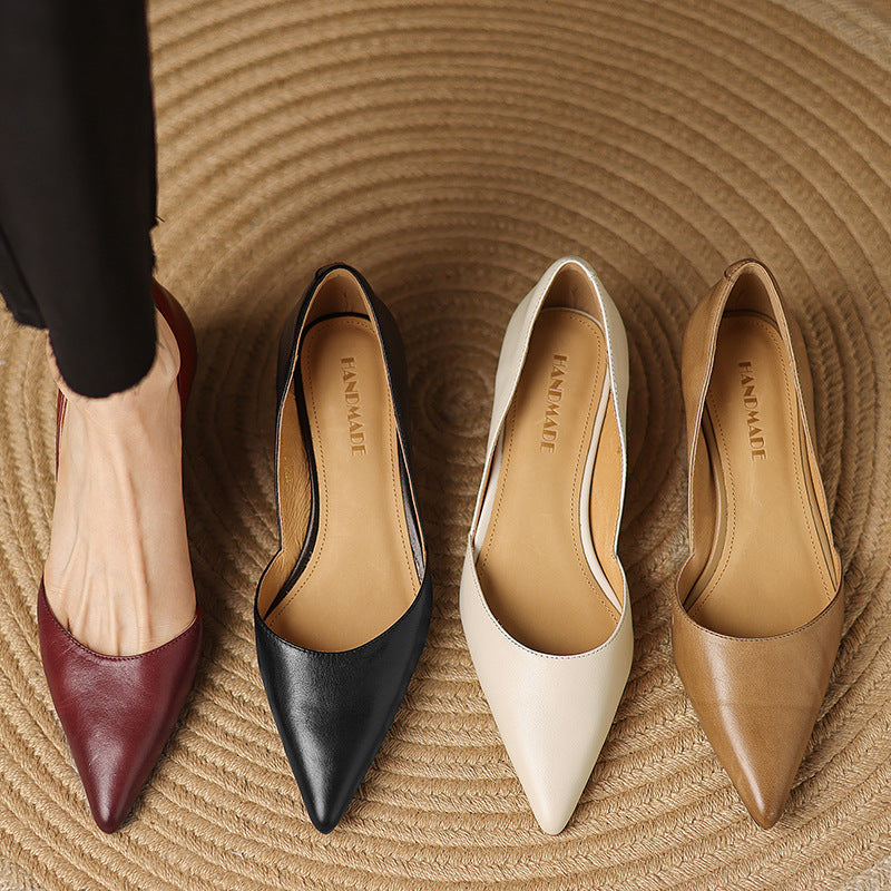Ceyra Leder-Kitten-Heels