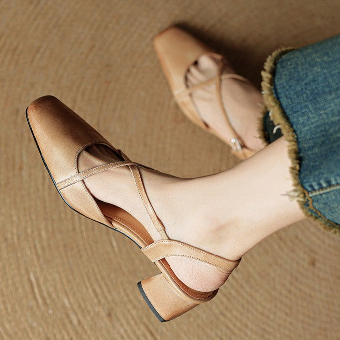 Valenne Lederabsatzschuhe