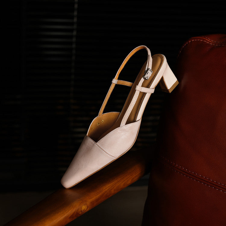 Serelle | Slingpumps aus Leder