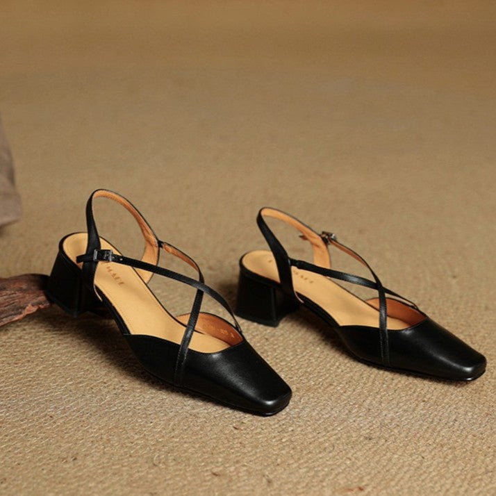 Valenne Lederabsatzschuhe