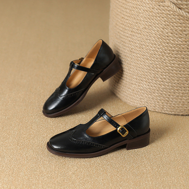 Vintage T-Steg Mary Jane Schuhe
