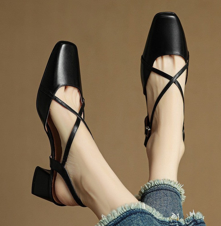 Valenne Lederabsatzschuhe