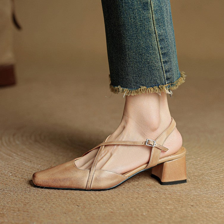 Valenne Lederabsatzschuhe