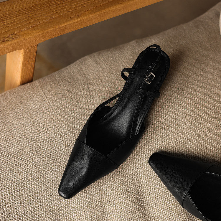 Serelle | Slingpumps aus Leder