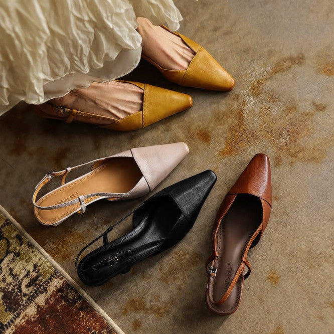 Serelle | Slingpumps aus Leder