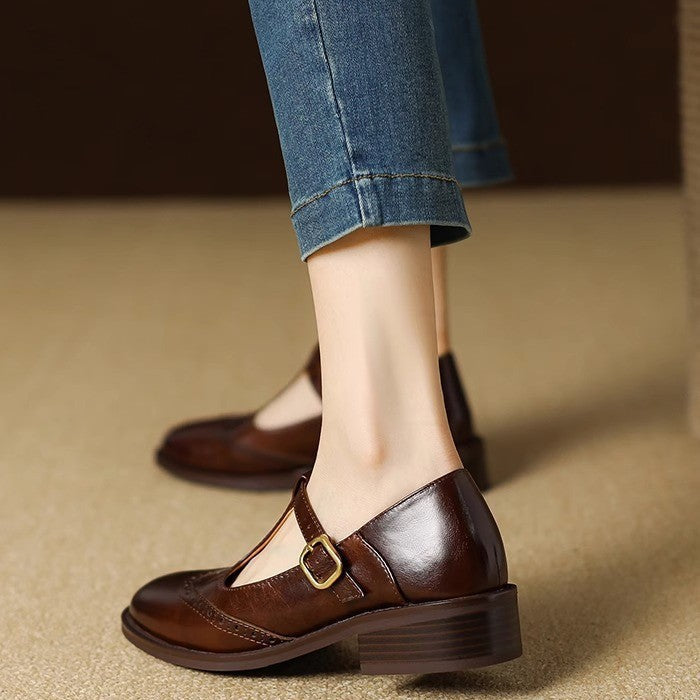 Vintage T-Steg Mary Jane Schuhe