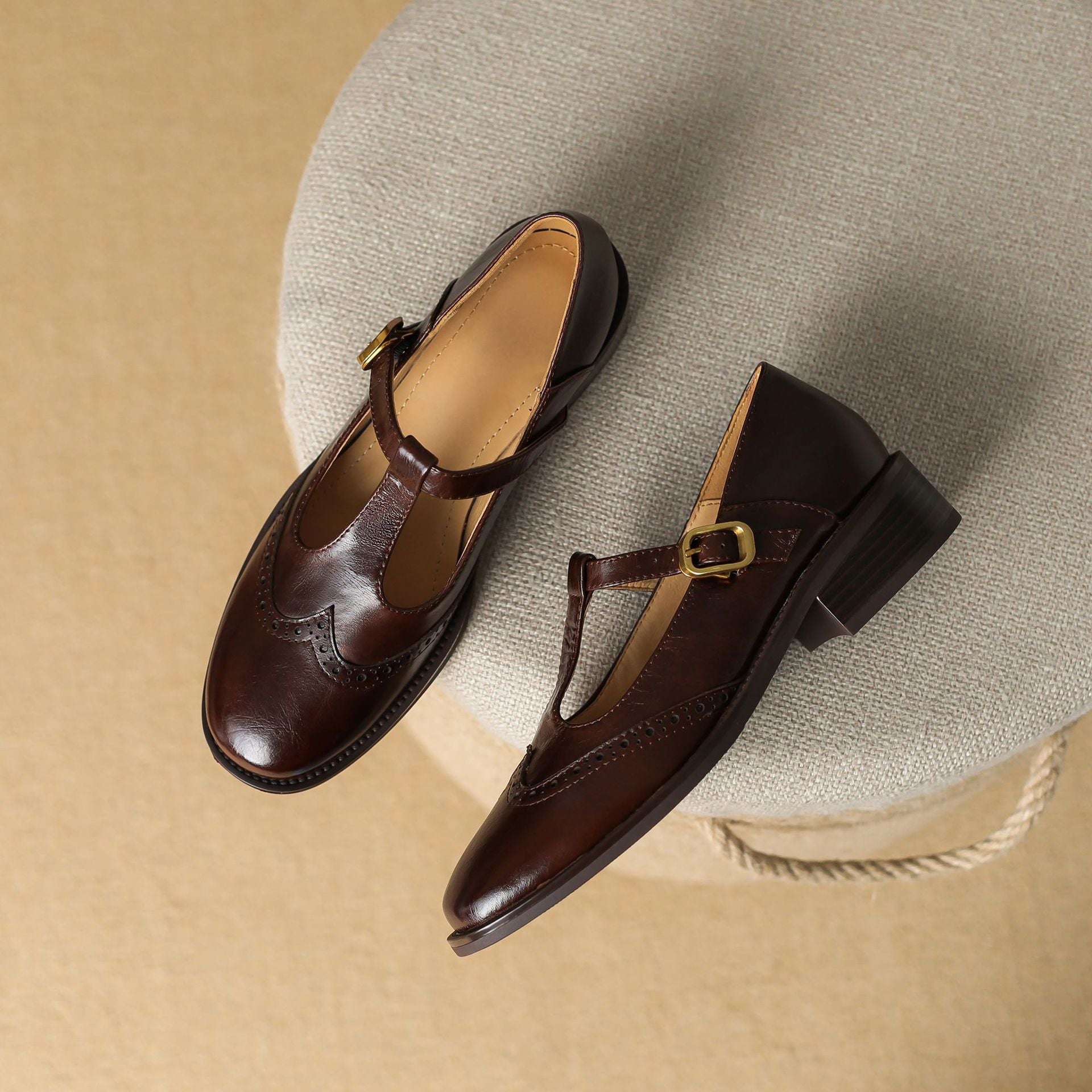Vintage T-Steg Mary Jane Schuhe