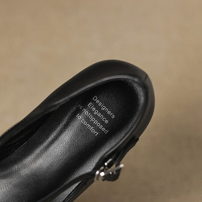 Marvane Leder-Kitten-Heels