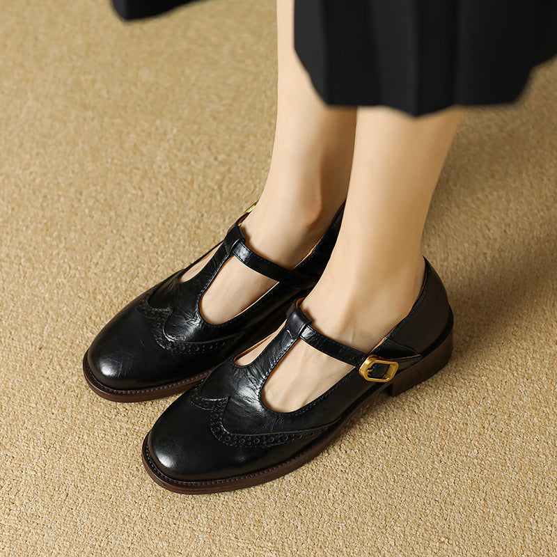 Vintage T-Steg Mary Jane Schuhe