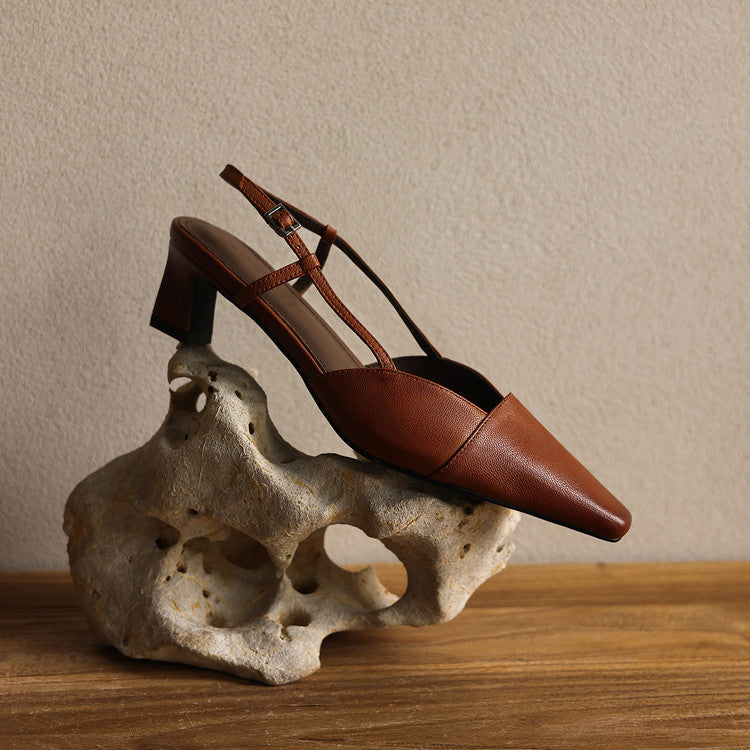 Serelle | Slingpumps aus Leder