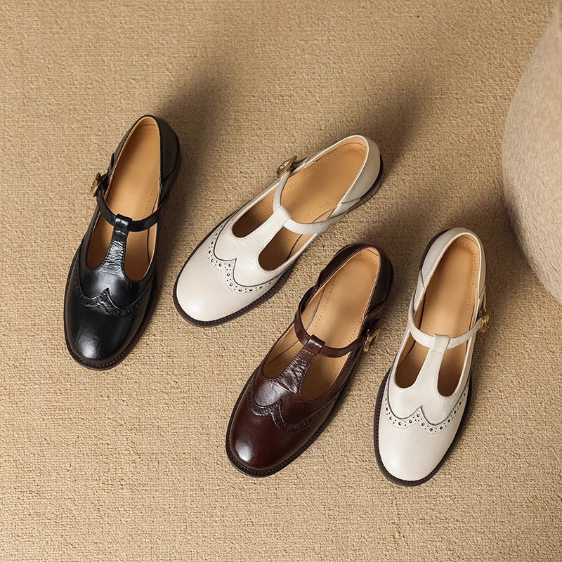 Vintage T-Steg Mary Jane Schuhe