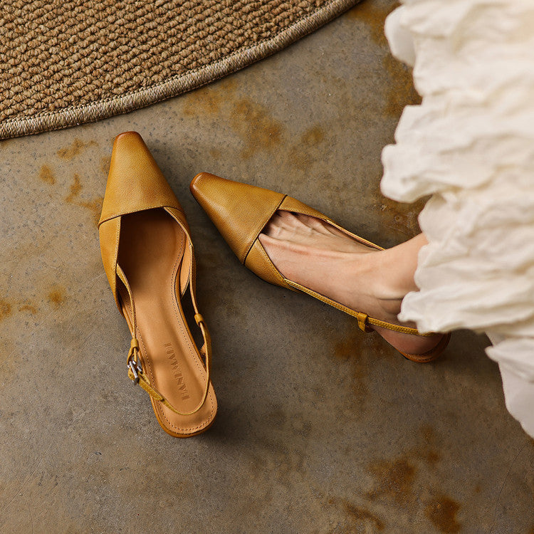 Serelle | Slingpumps aus Leder