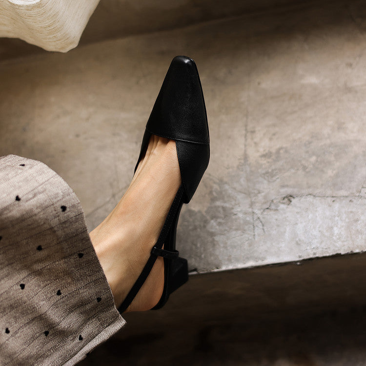 Serelle | Slingpumps aus Leder
