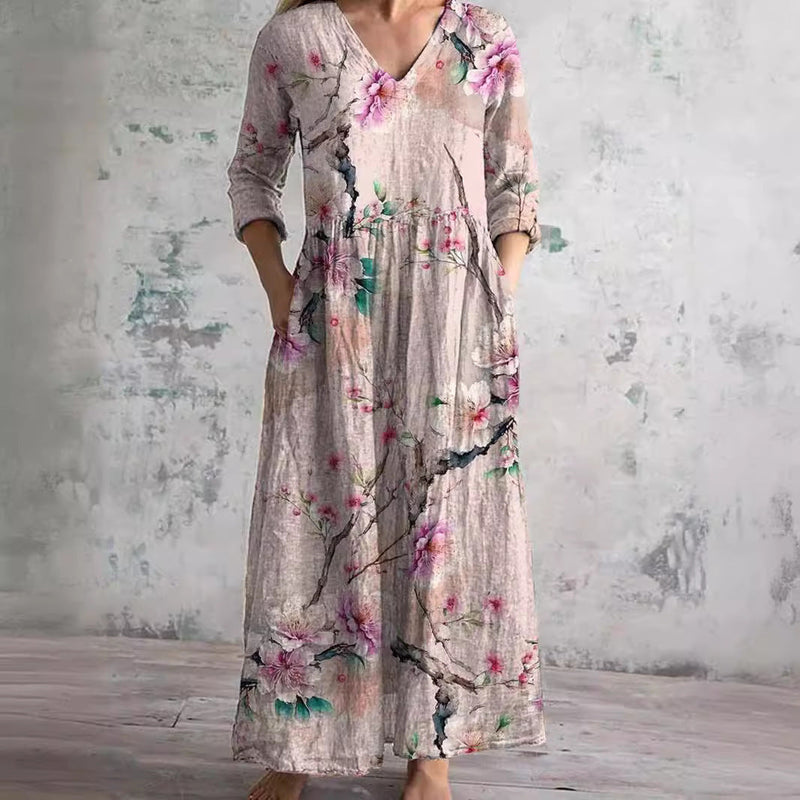 Caroline | Geblümtes Sommerkleid