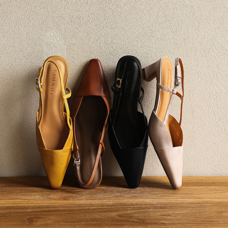 Serelle | Slingpumps aus Leder