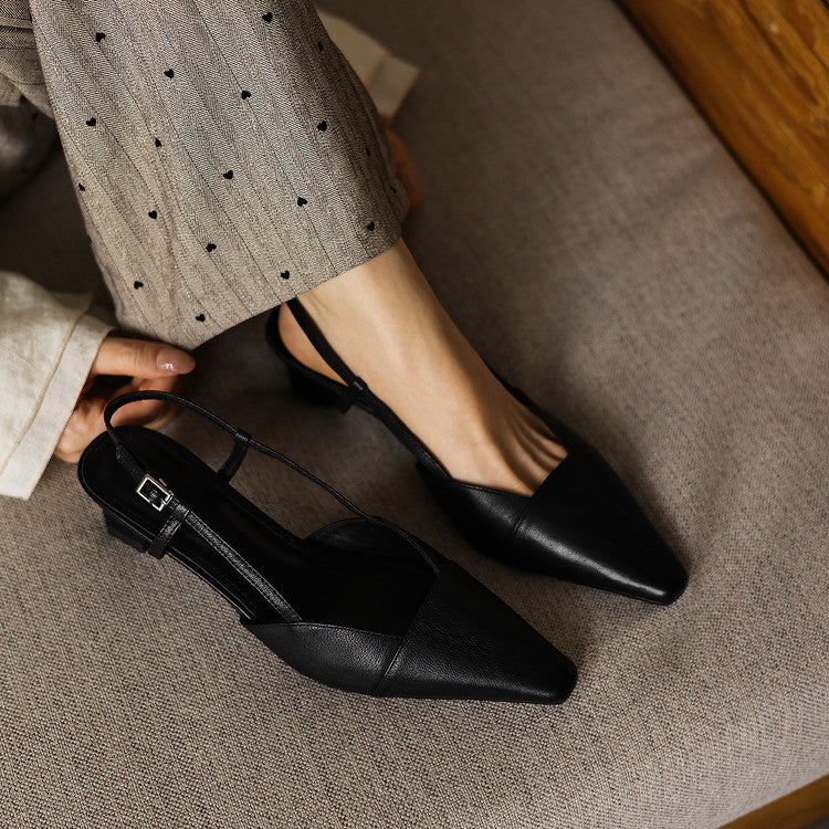 Serelle | Slingpumps aus Leder