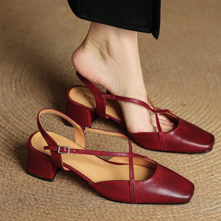 Valenne Lederabsatzschuhe
