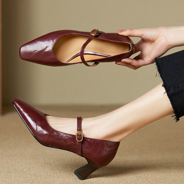 Orvane Mary Jane Lederpumps