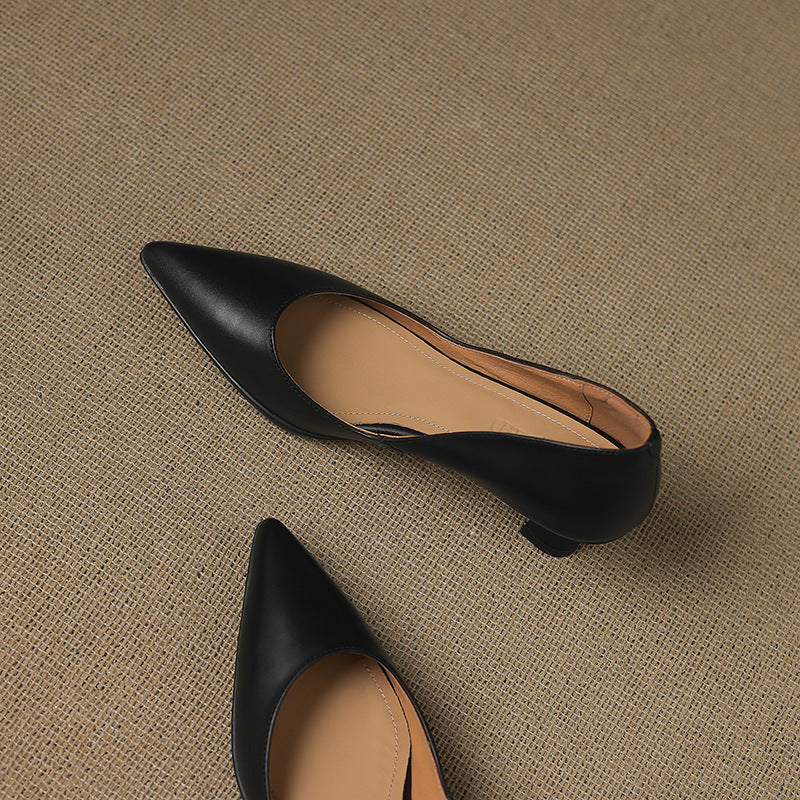 Calenne Leder-Kitten-Heels