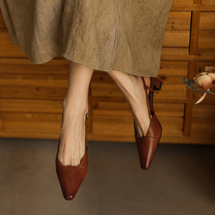 Serelle | Slingpumps aus Leder