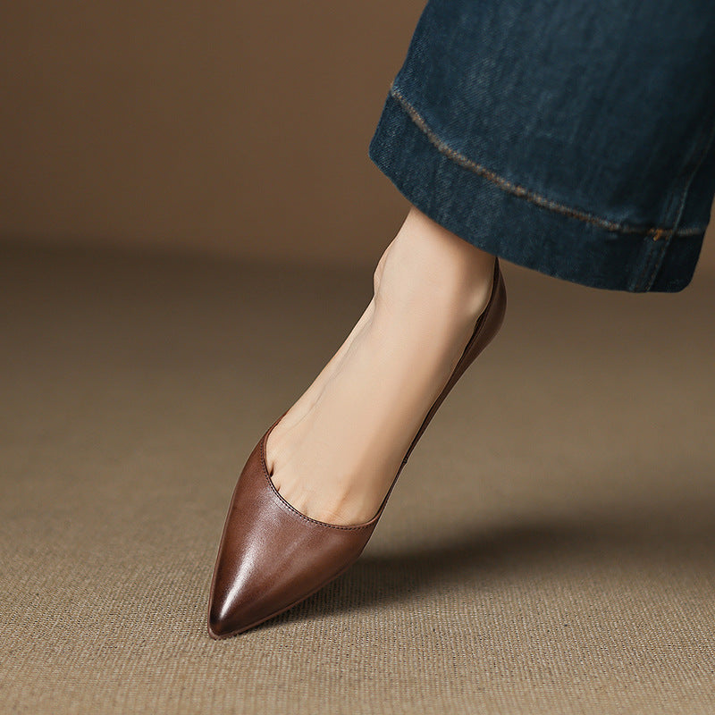 Calenne Leder-Kitten-Heels