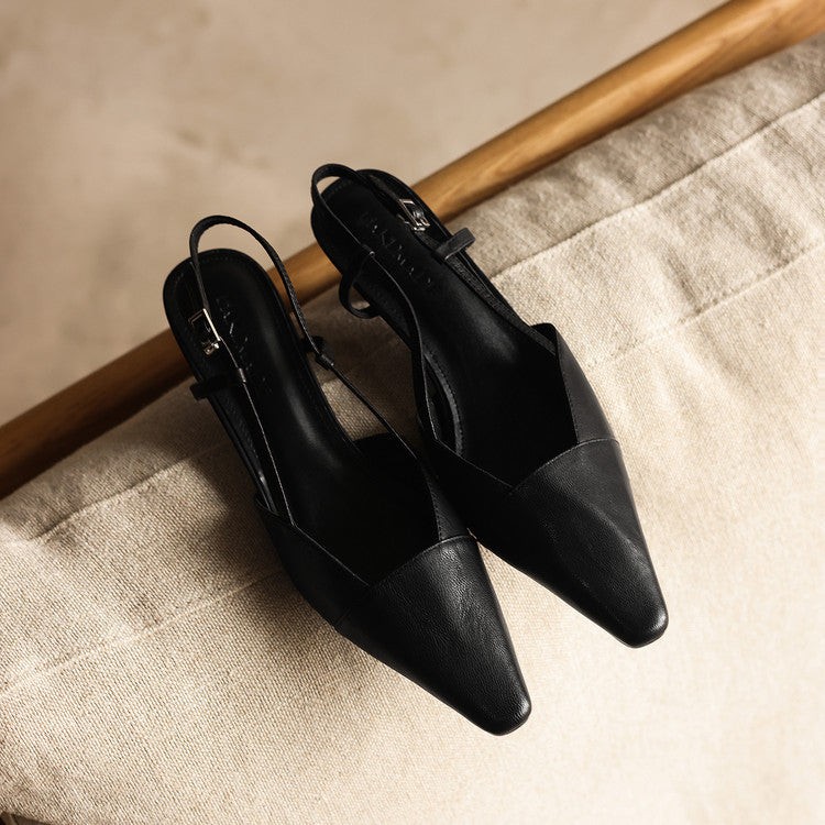 Serelle | Slingpumps aus Leder