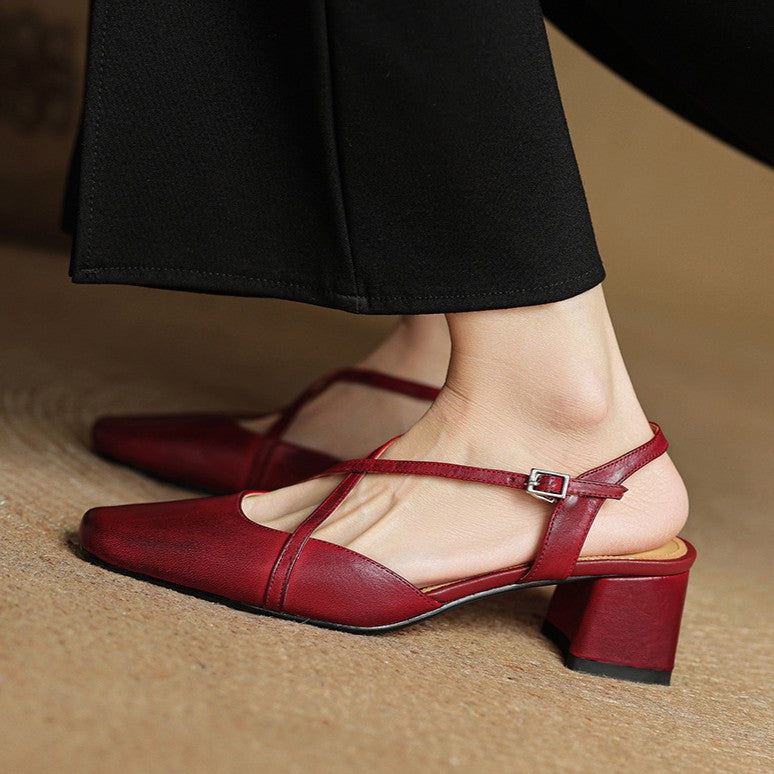 Valenne Lederabsatzschuhe