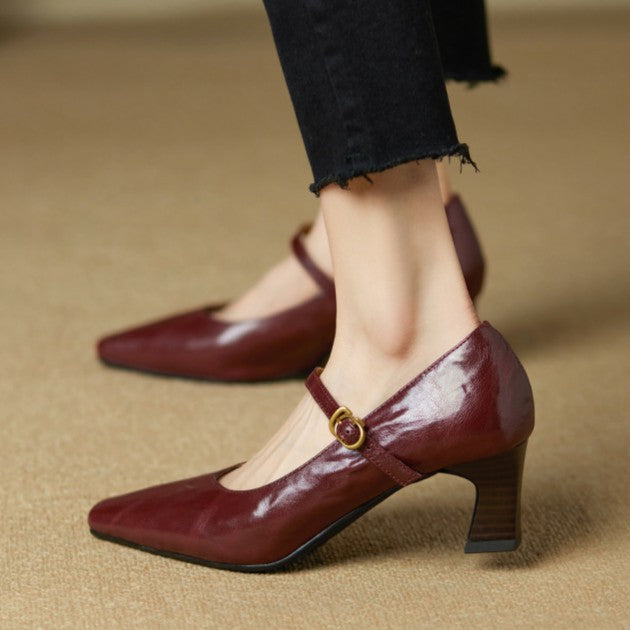 Orvane Mary Jane Lederpumps