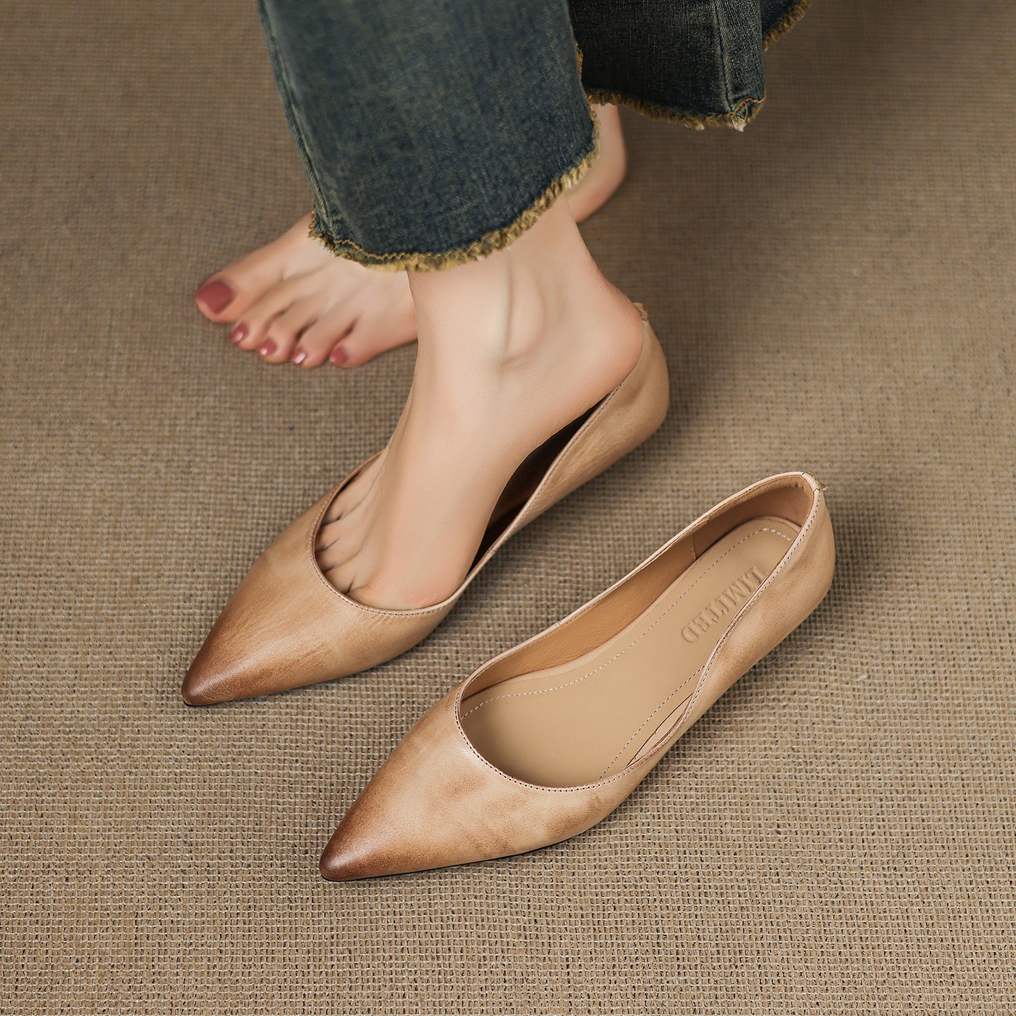 Arla Ballerinas aus echtem Leder