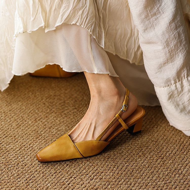 Serelle | Slingpumps aus Leder