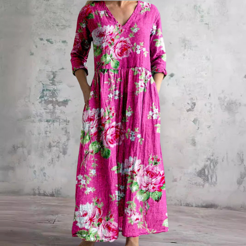Fiona| Geblümtes Sommerkleid
