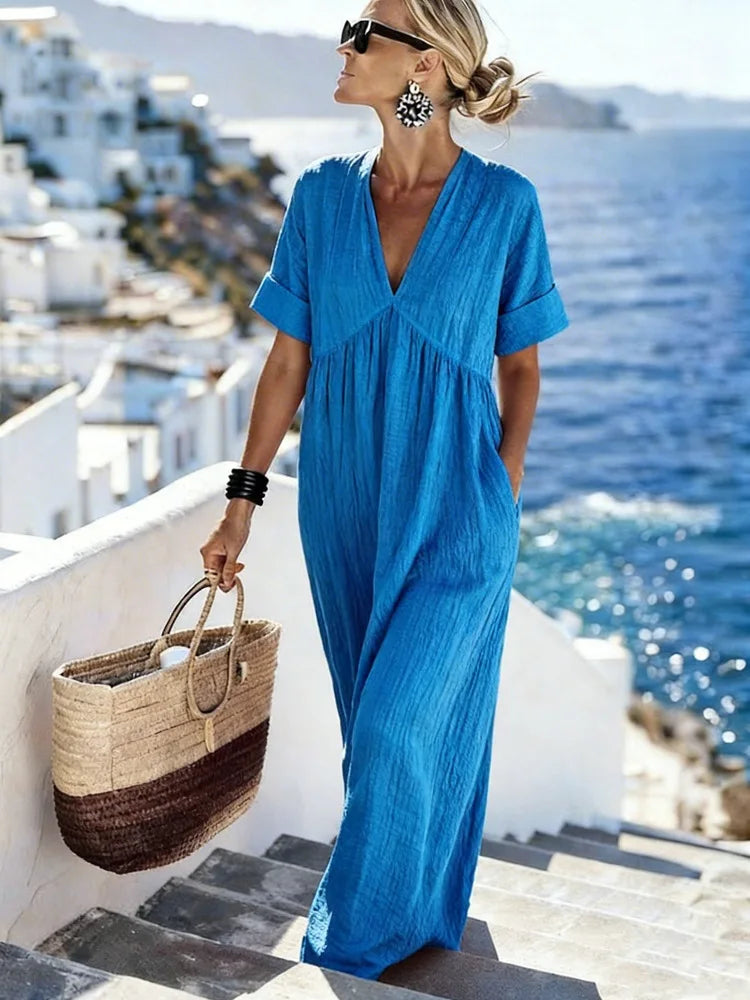 Viviana | Langes Kleid ohne Schnickschnack-
