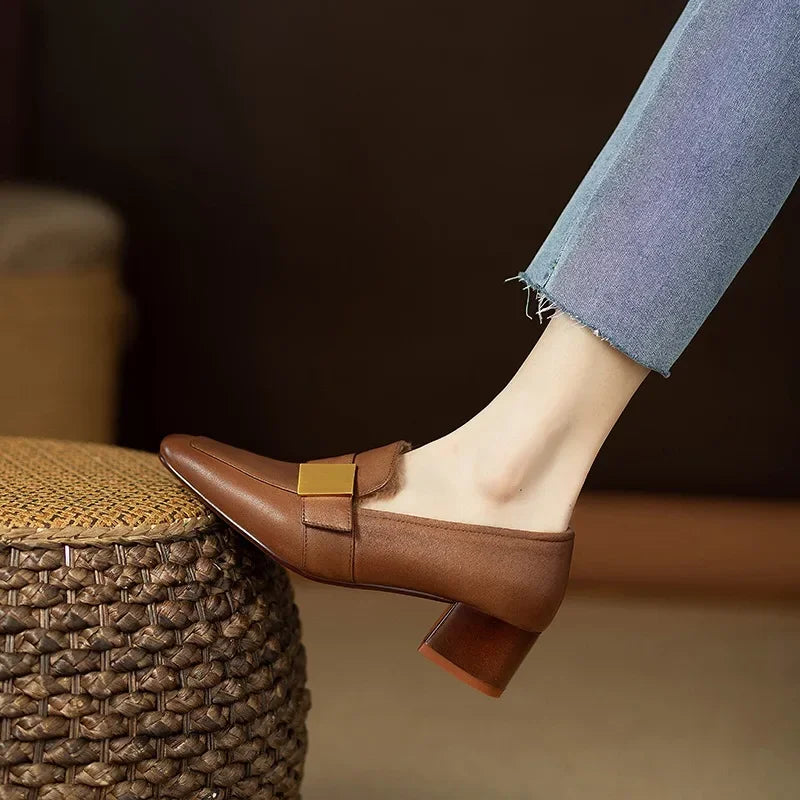 RIVIERA LEDER-SLIPPER