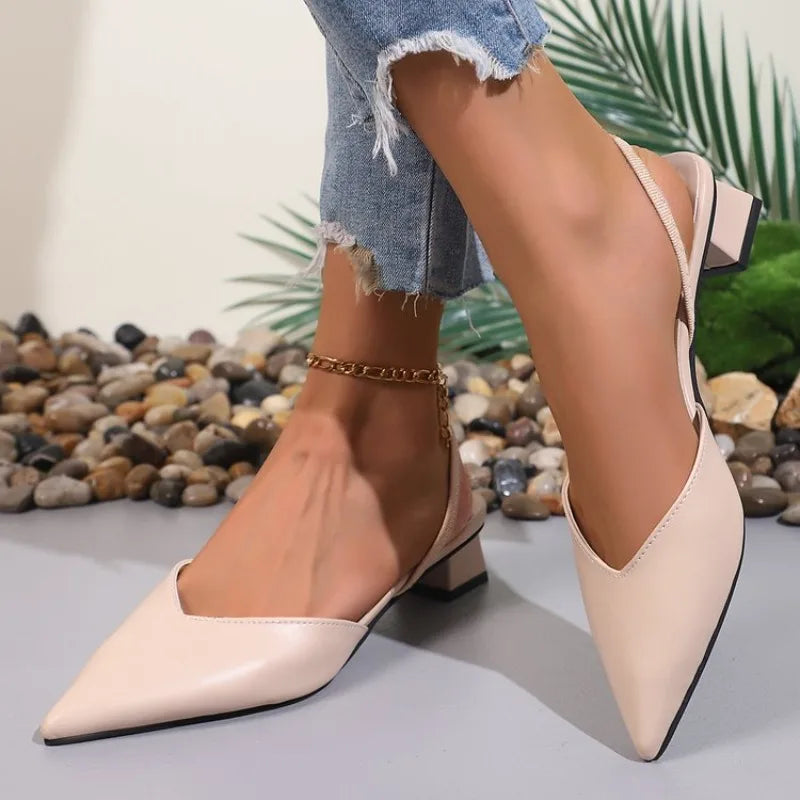 Victoria | Slingpumps mit niedrigem Blockabsatz
