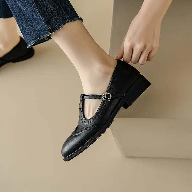 Elegante T-Spangen-Mary-Janes