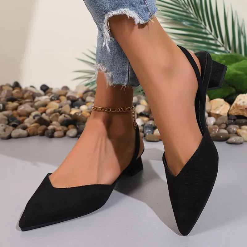 Victoria | Slingpumps mit niedrigem Blockabsatz