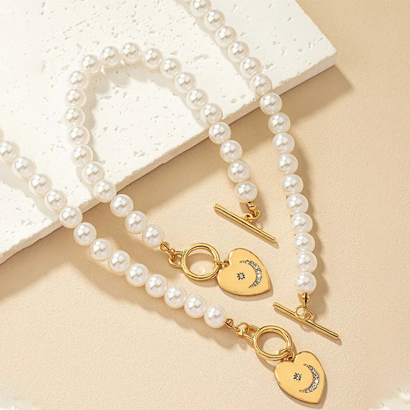 AURELIA PEARL HALSKETTEN-SET