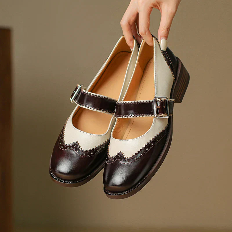 Miana Leder Mary Janes