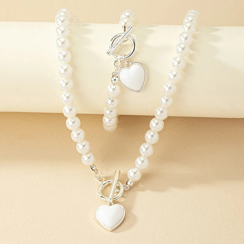 AURELIA PEARL HALSKETTEN-SET