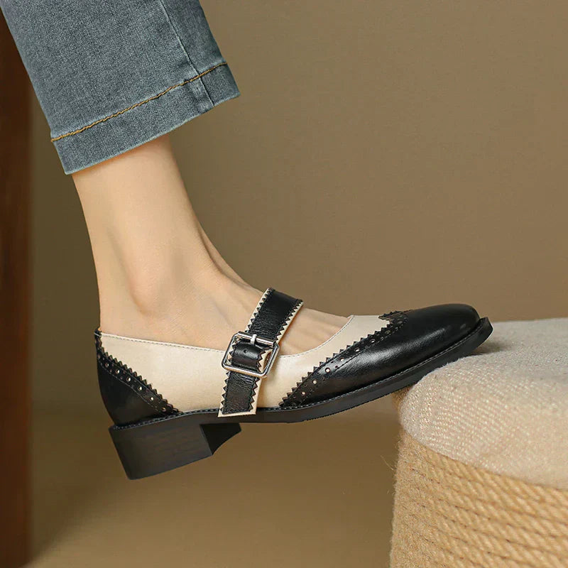 Miana Leder Mary Janes