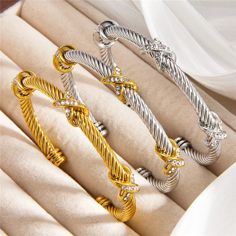 RIVIERA KRISTALLKABEL-ARMBAND