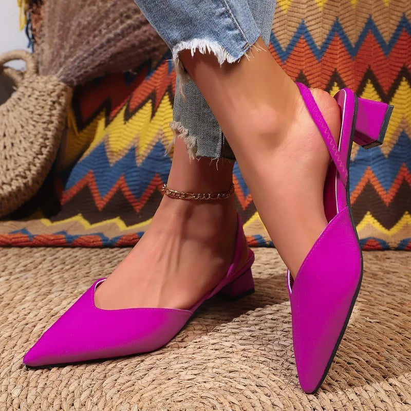 Victoria | Slingpumps mit niedrigem Blockabsatz
