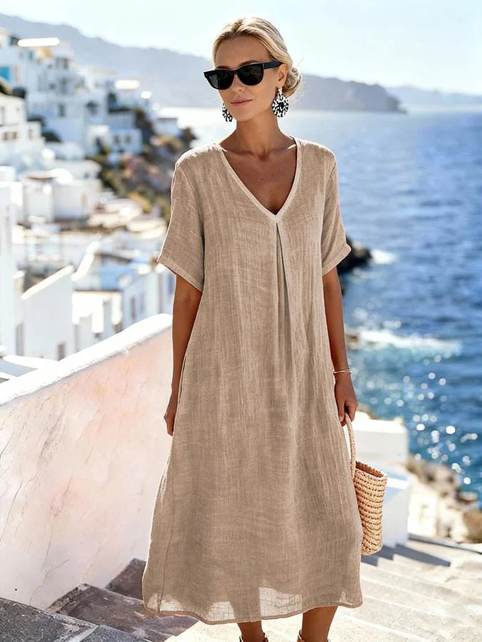 Wrenley | Locker Fallendes Maxikleid
