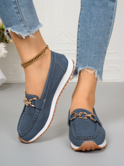 Ella – Orthopädische Loafer mit flacher Schnalle