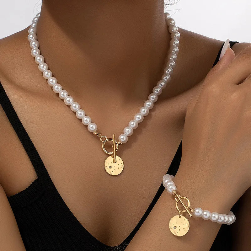 AURELIA PEARL HALSKETTEN-SET