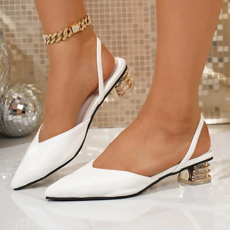 Nora | Slingpumps mit niedrigem Blockabsatz