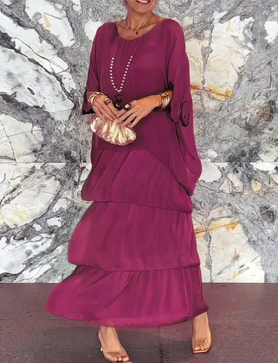 Lara | Elegantes, fließendes Maxikleid