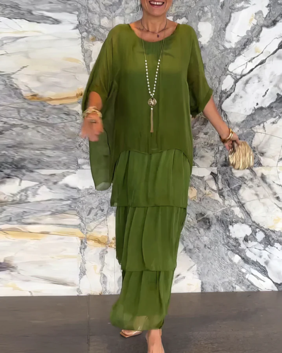 Lara | Elegantes, fließendes Maxikleid