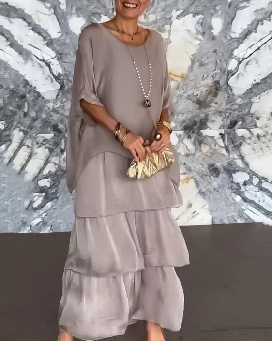 Lara | Elegantes, fließendes Maxikleid