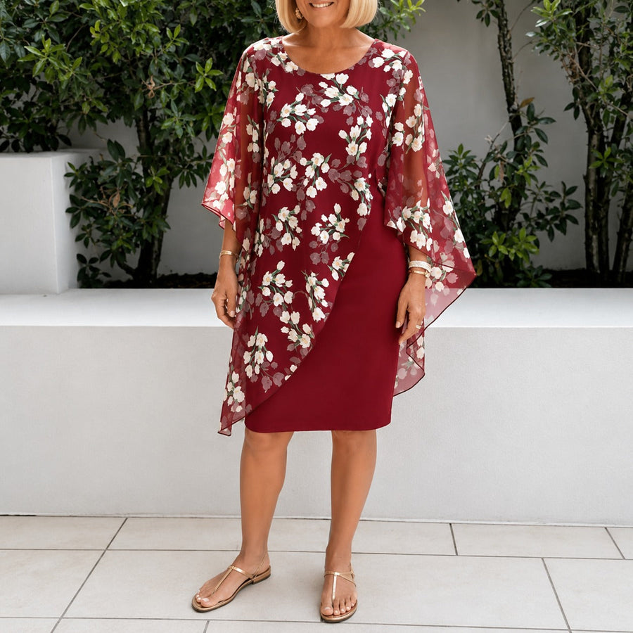 Felleria™ Kleid mit Blumenmuster und raffinierter Silhouette